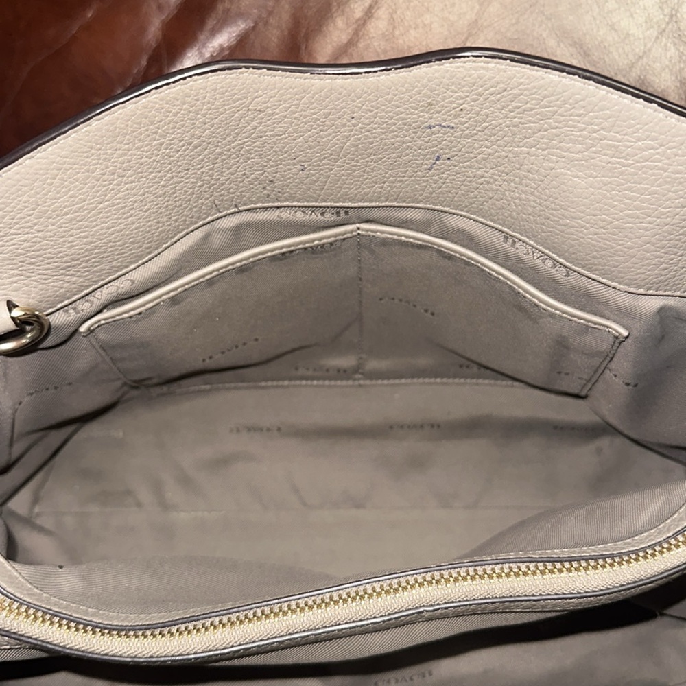 🔥🔥🔥Coach Mercer 30 Gray Leather Satchel Handbag - Picture 14 of 14